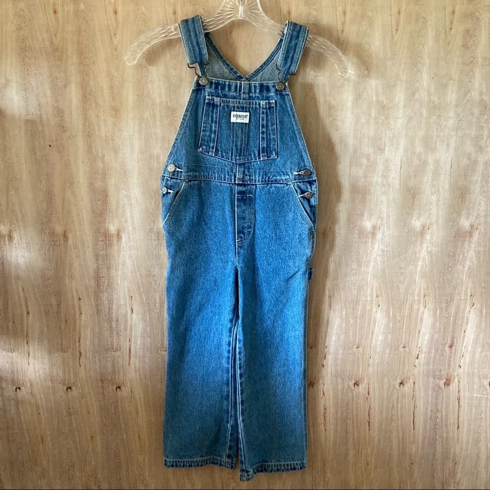 Kids overalls. Size 6. OshKosh. Denim blue jean.